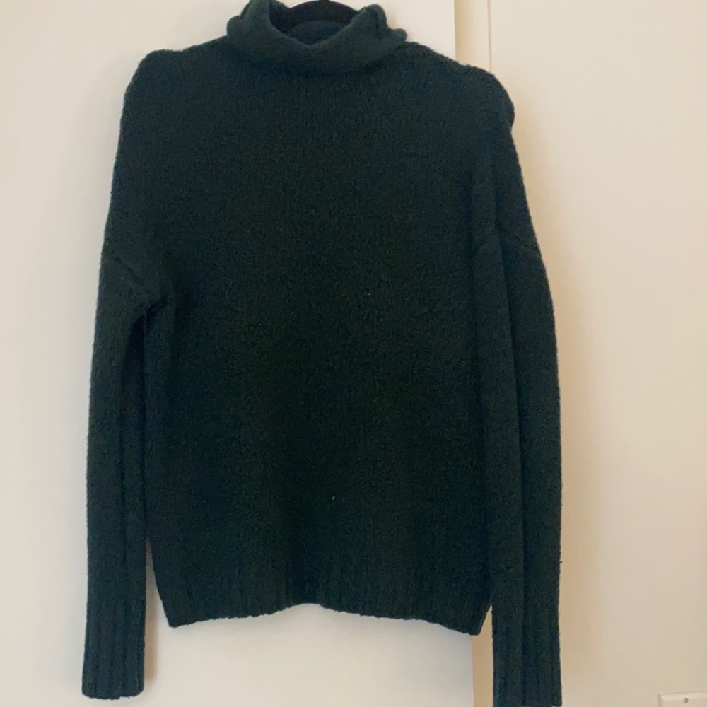 Green turtleneck